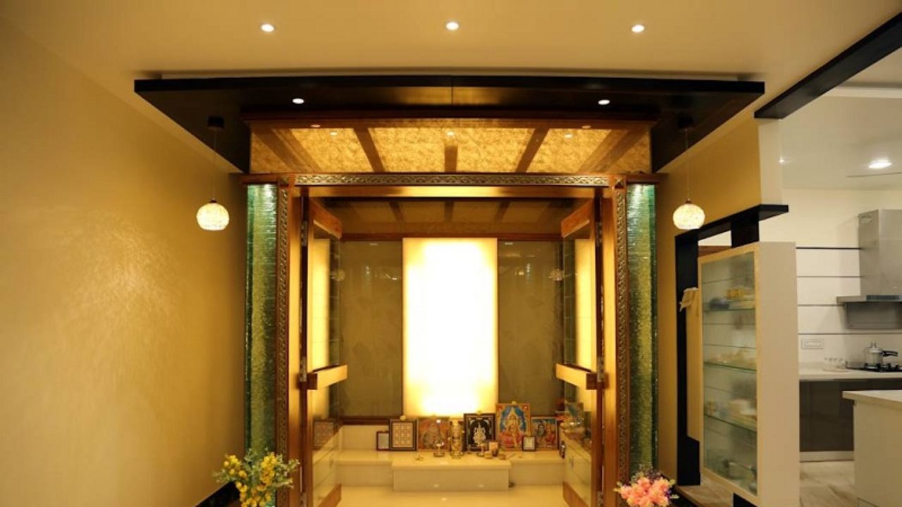10 Best Pooja Room False Ceiling Designs With Pictures