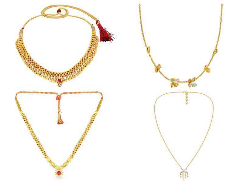 10 Latest Collection Of 5 Gram Gold Necklace Designs