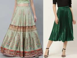 15 Stunning Designs of Silk Skirts for Ladies in Fashion