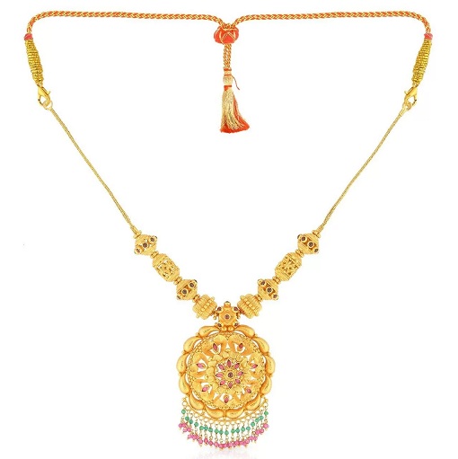 Antique Design Gold Necklace in 30 Grams