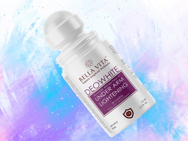 Bella Vita Organic Deo White Deodorant Roll-On Under Arm Skin Lightening