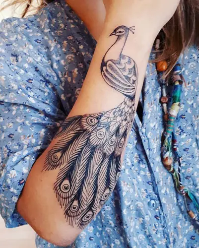 Top 30 Peacock Feather or Mor Pankh Tattoo Designs for Hand  TBR