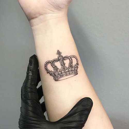 Queen crown tattoo design stock photo Illustration of diamond  136950172
