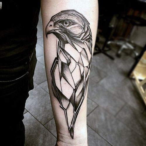 Geometric Tattoo Design eagle