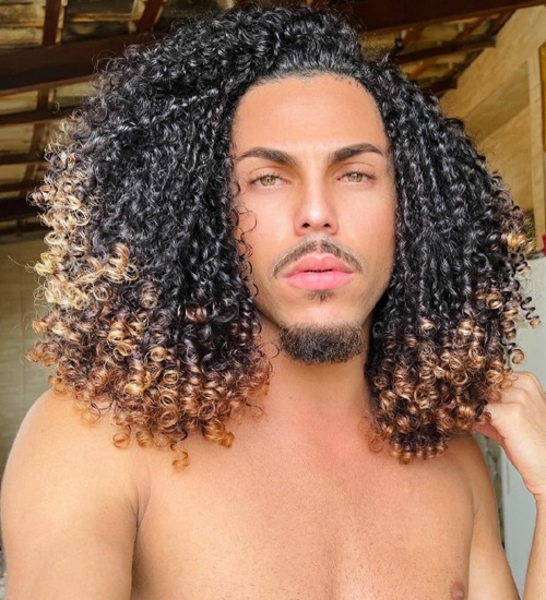 Long Male Hairstyles for Curly Hair