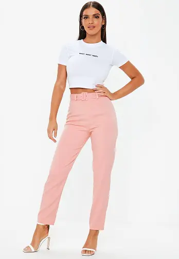 Buy Yash Gallery Women Pink Regular fit Cigarette pants Online at Low  Prices in India  Paytmmallcom