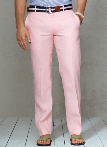 Pink Linen Trousers