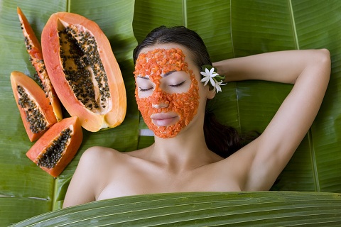 Papaya Fruit Face Pack For Dead Skin Cells