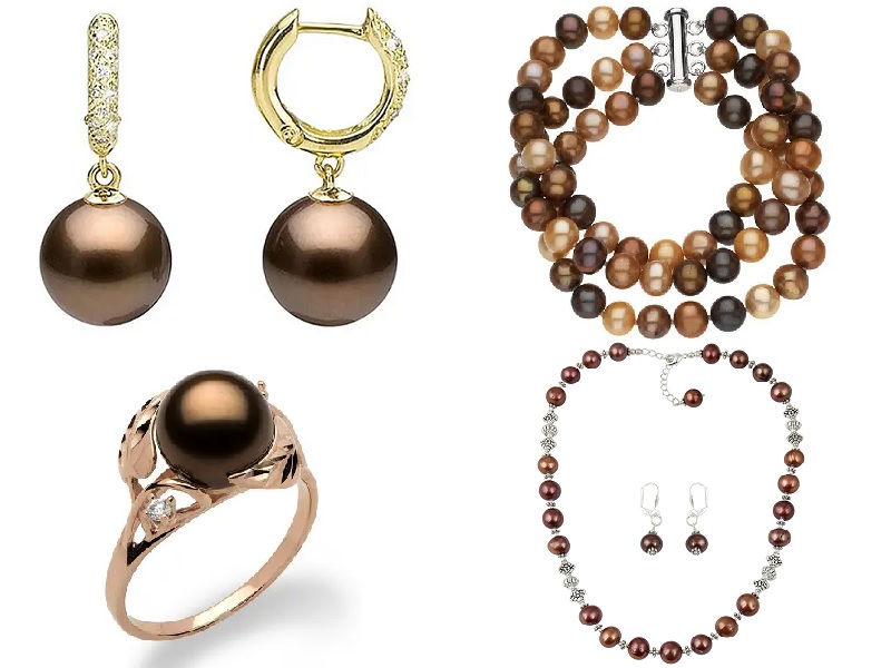 9 Fabulous Chocolate Pearls Jewelry Models For Women