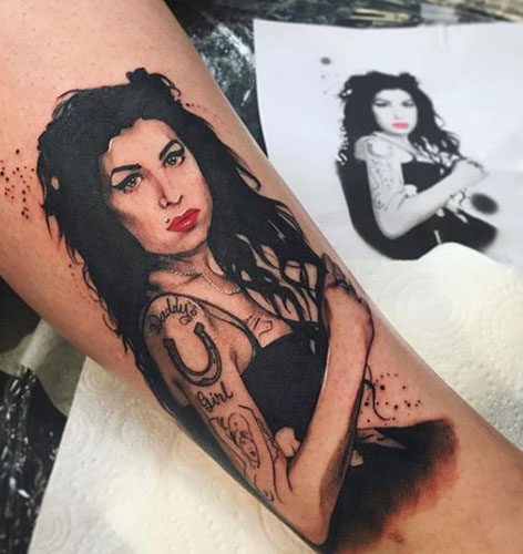 Amy Winehouse Tattoo Designs 5