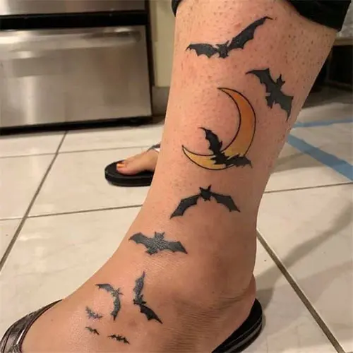 Bat Sleeve Tattoo Idea