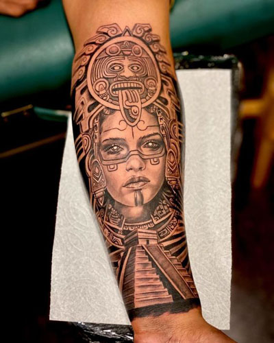 Discover 76+ aztec facial tattoos super hot - thtantai2