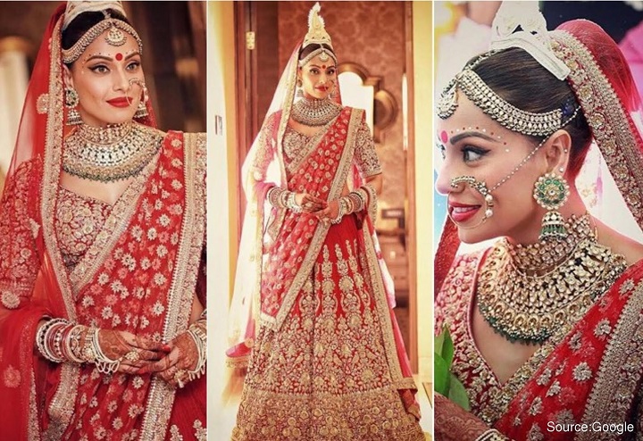 Pink Bridal Indian Wedding Lehenga Choli In Banarasi Silk FZ111803 –  ShreeFashionWear