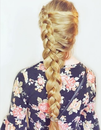 Braided Side Over Style