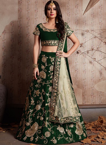 Top 15 Latest Gota Patti Lehenga Designs For Parties and Weddings - Tips  and Beauty