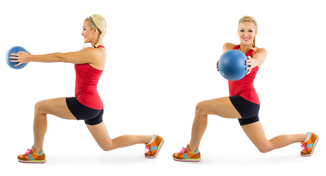 Lunge With A Twist - best exercise for upper belly fat