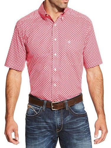 Pink Button Down Shirt Men
