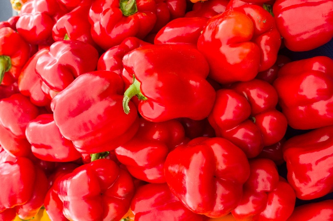 Red Bell Pepper Or Capsicum for skin