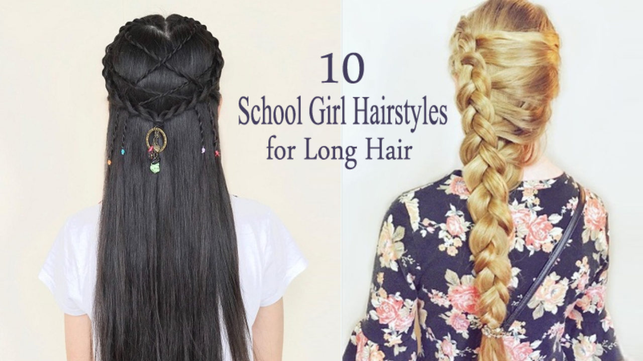10 Cute And Easy School Girl Hairstyles For Long Hair