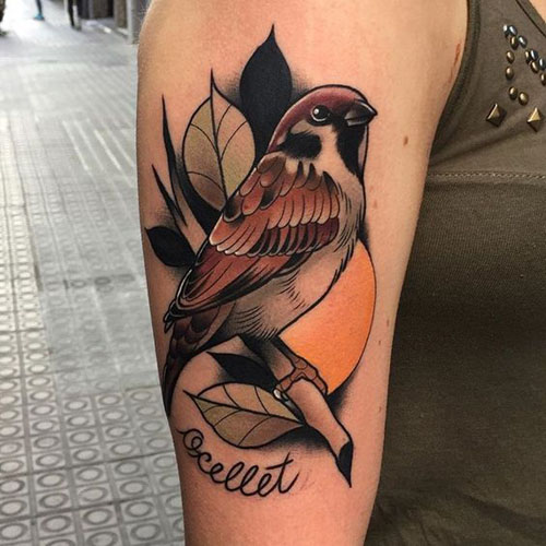 Top 15 Cute Sparrow Tattoos Meaning and Designs