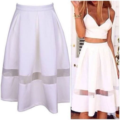 high waisted summer skirts style