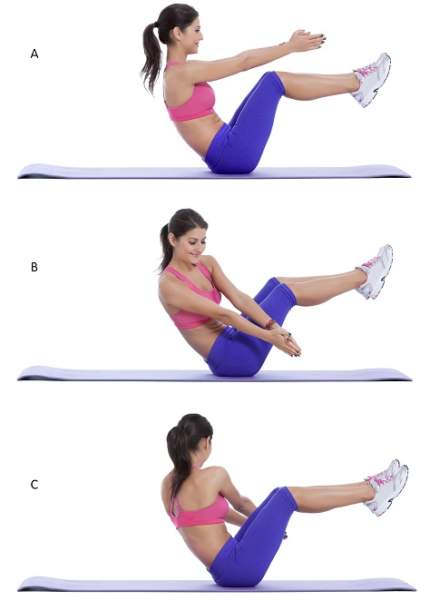 Russian Twist - upper belly fat exercises