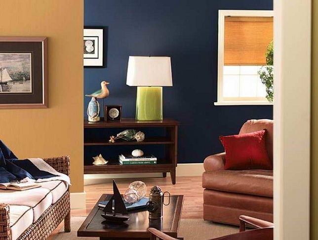 Three Colour Combination For Living Room