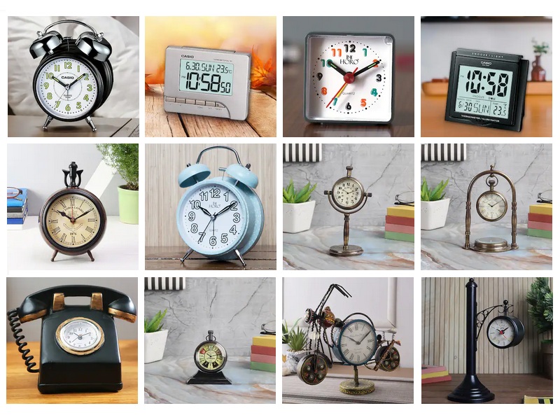 15 Latest Designs Of Table Clocks For Home Decoration