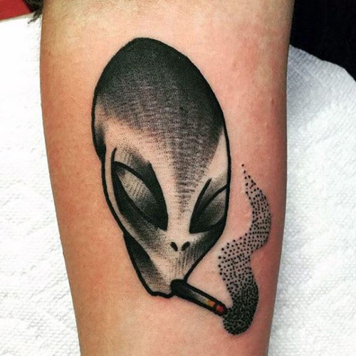 15+ Best Alien Tattoo Designs and Ideas
