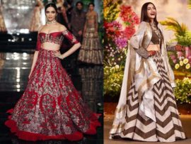 Bollywood Actresses in Designer Lehenga Choli – 30 Latest Collection