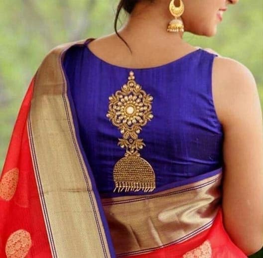 45 Awesome Collection Of Blouse Back Neck Designs To Keep It Stylish