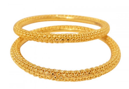 Simple 30 Grams Gold Bangles In Beautiful Design