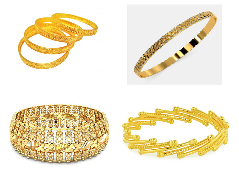 15 New Collection Of 22k Gold Bangles Designs For Modern Women