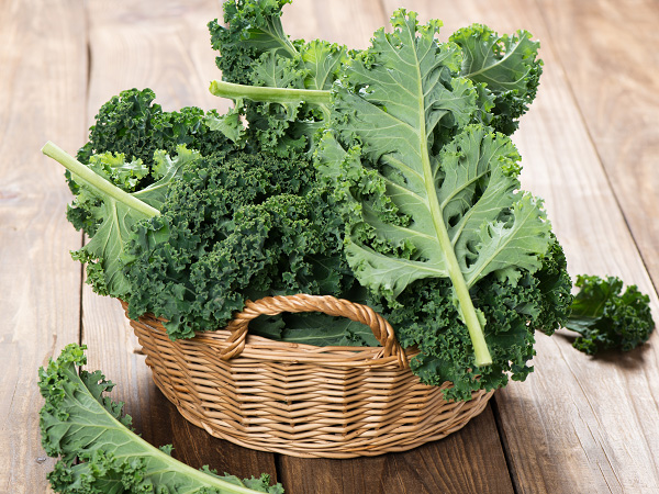 Kale - foods high in vitamin k