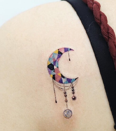 Moon Charm Tattoo