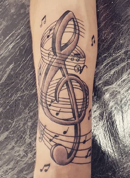 Musical Note Tattoos