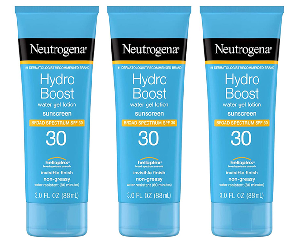 Neutrogena Hydro Boost Water Gel Non Greasy Moisturizing Sunscreen Lotion