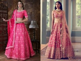 Pink Lehenga Choli Designs – 15 Stunning and Beautiful Models
