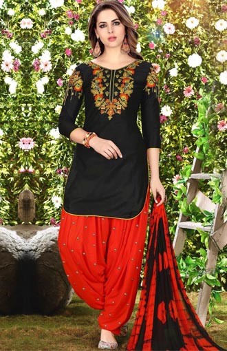 Pure Cotton Salwar Suit with Banaras Silk Dupatta For Women