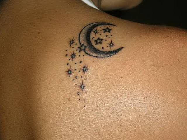 Simple Moon Tattoo Designs with Pictures