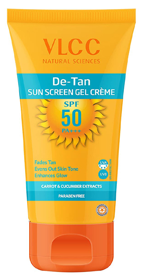 Vlcc De Tan Sunscreen Gel Creme, Spf 50