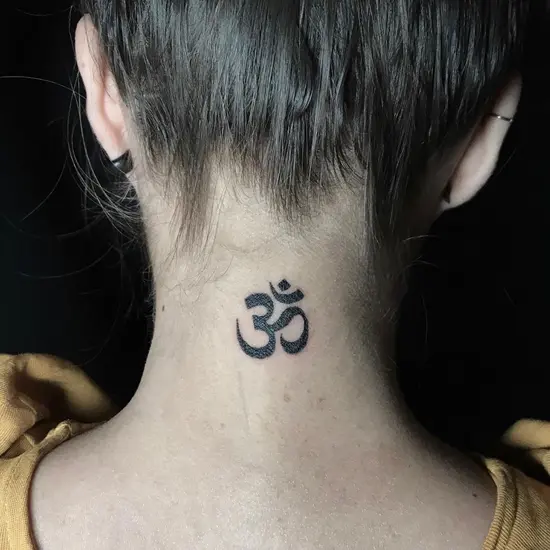 Shanti shanti shanti  Sanskrit tattoo Neck tattoo Tattoo designs