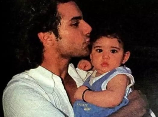 Sara Ali Khan with Father