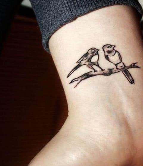 Swallow Birds Tattoo Designs for Couples