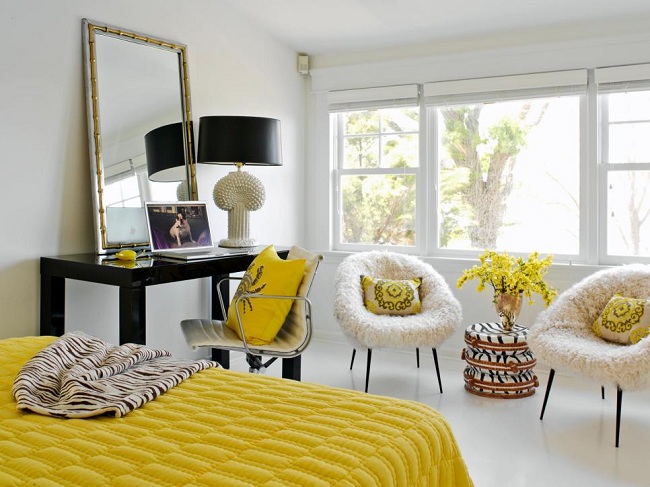 Yellow Bedroom Decorating Idea