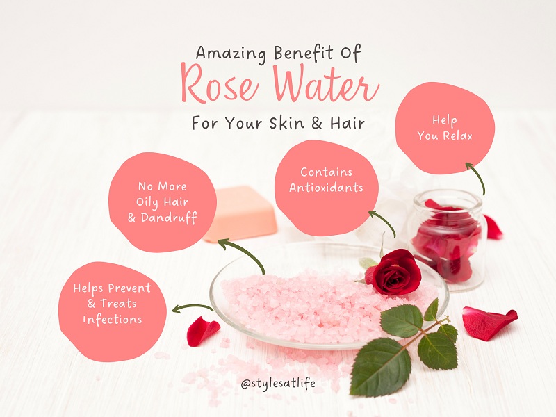 Amazing Rose Water Benefits For Skin And Hair