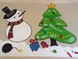 Xmas 2023: 9 Different Christmas Rangoli Designs (Santa & Tree)