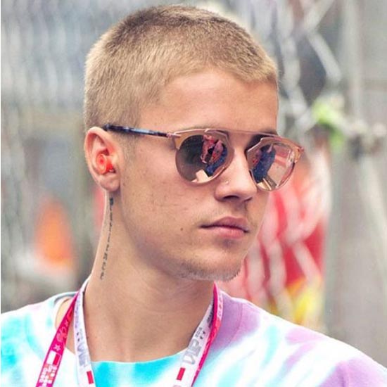 Justin’s Trimmed Bald Blonde Hair