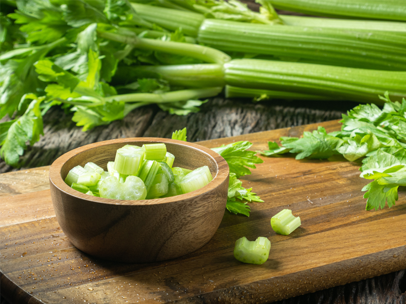 Celery Contains Dietary Fiber