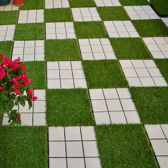 Garden Floor Tiles Design